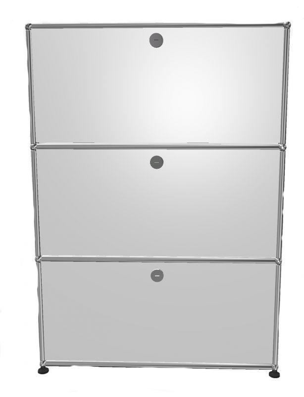 USM Haller Highboard 3 Klappen Reinweiß - FAST DELIVERY